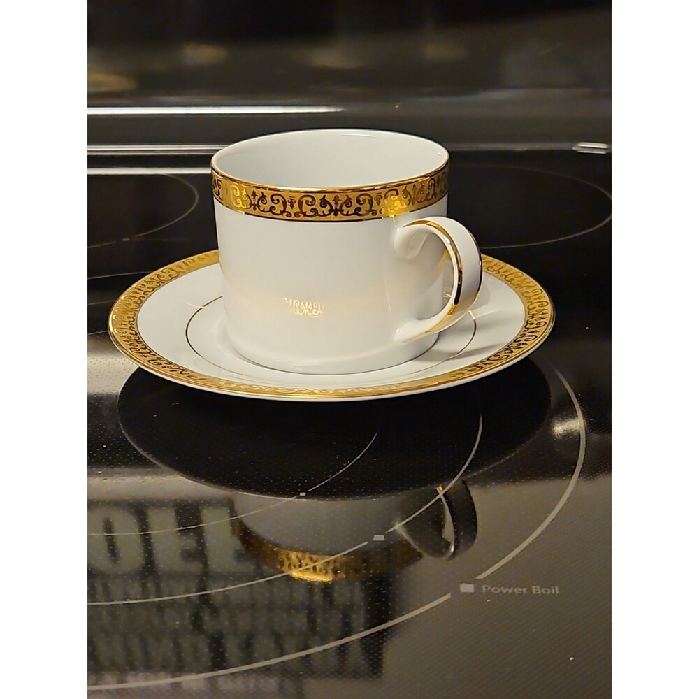 Vintage 1991 Royal Gallery Gold Buffet Cup and Saucer Set Near Mint